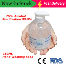 Gel desinfectante de manos antibacteriano 99,9% desinfectante de manos 450 ml